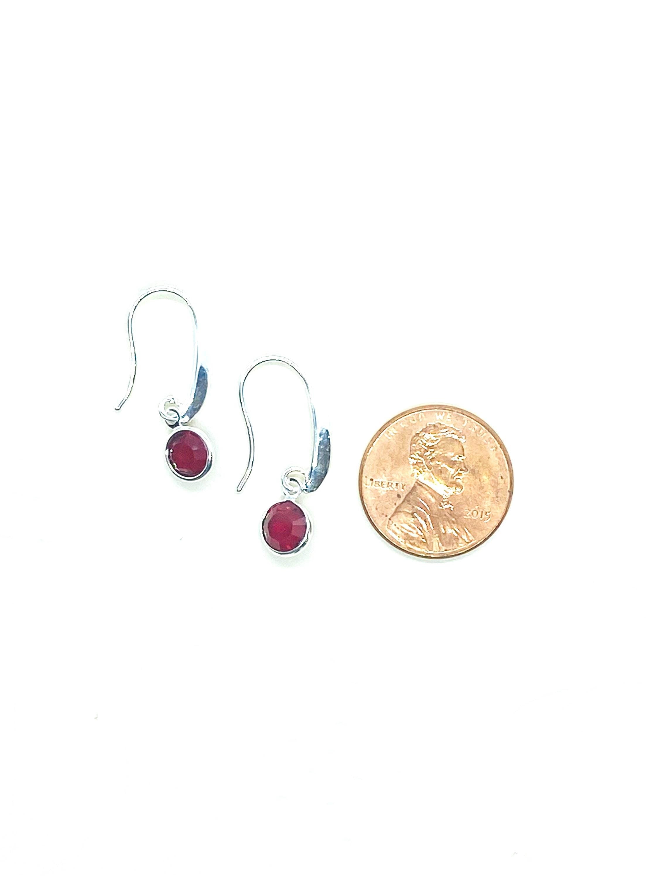 Swarovski Birthstone Charm Earrings, Sterling Silver Hooks